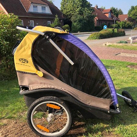 Großzügiges Reetdachhaus an der Nordsee Langenhorn Exterior foto